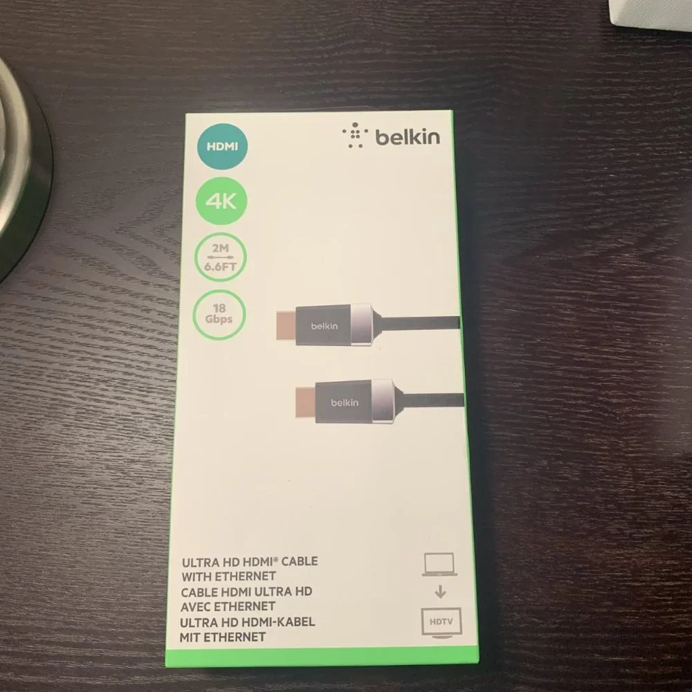 NEW belkin Ultra HD HDMI cable with ethernet